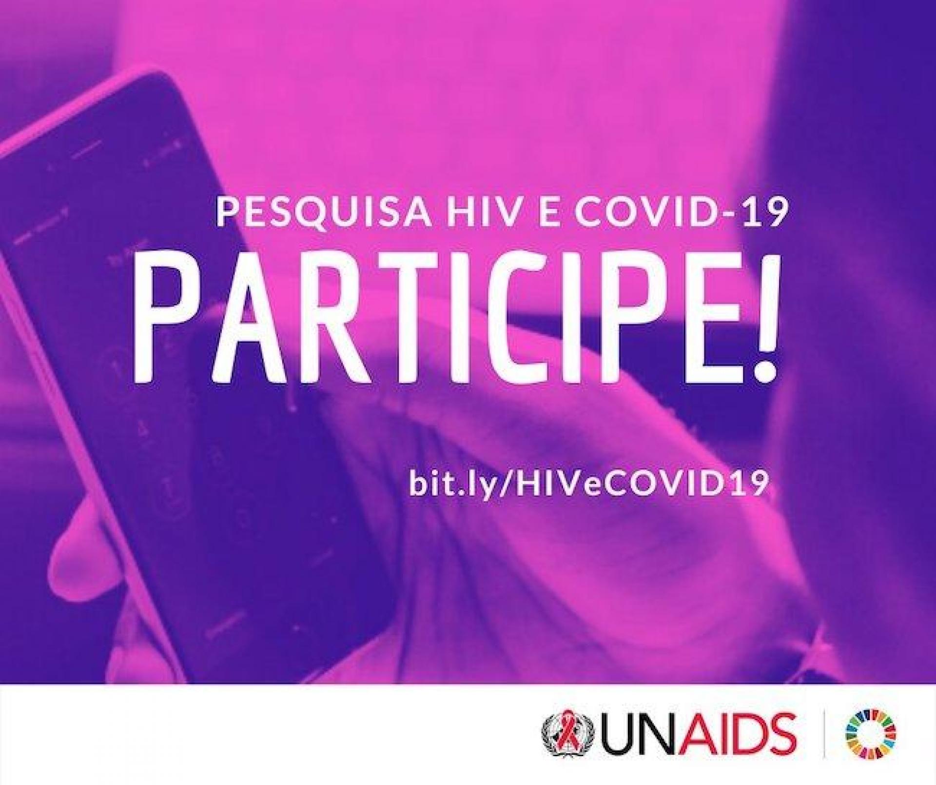 Covid-19: nova rodada da pesquisa do Unaids com PVHA termina dia 30