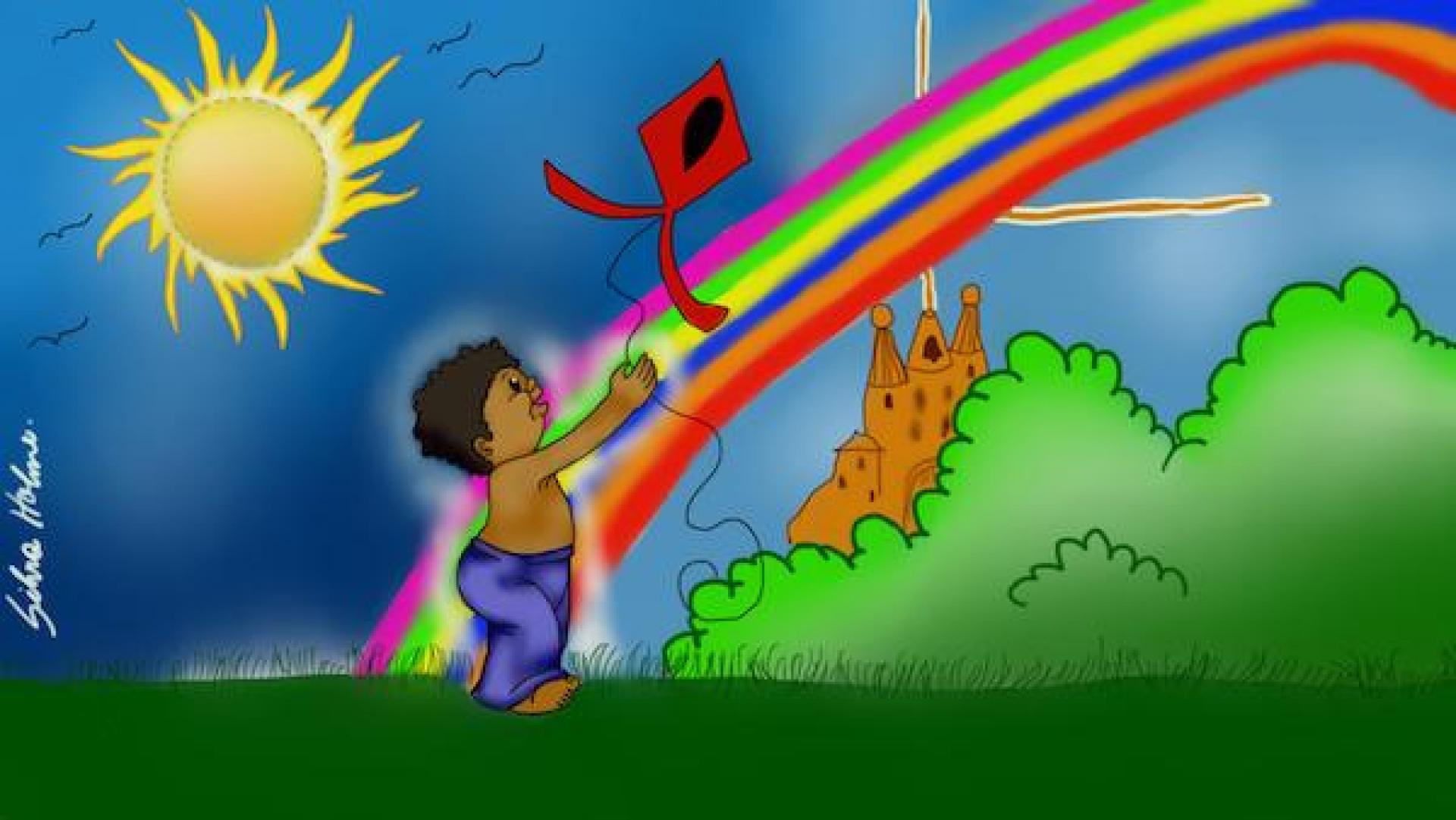 A criança, o santuário e o arco-íris: dia mundial de luta contra a aids