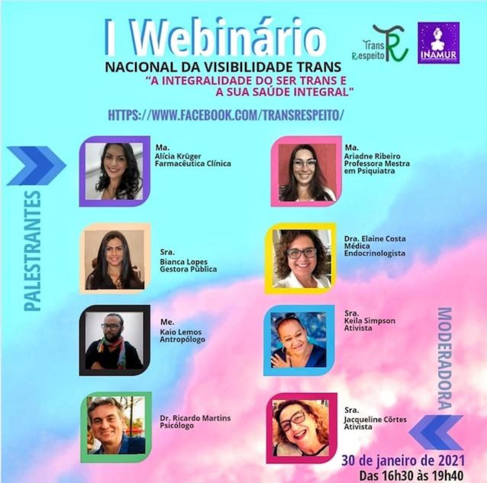 Webinário Nacional discute integralidade do ser Trans e sua saúde integral