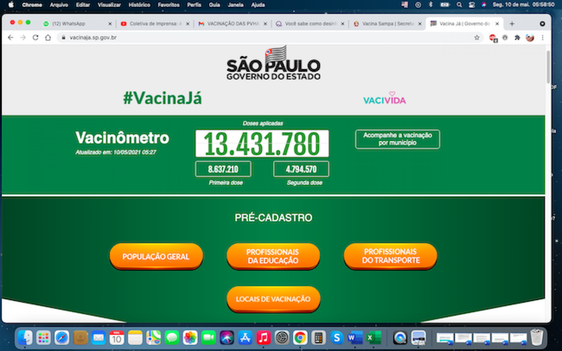 PVHA serão vacinadas nos SAE no município de SP