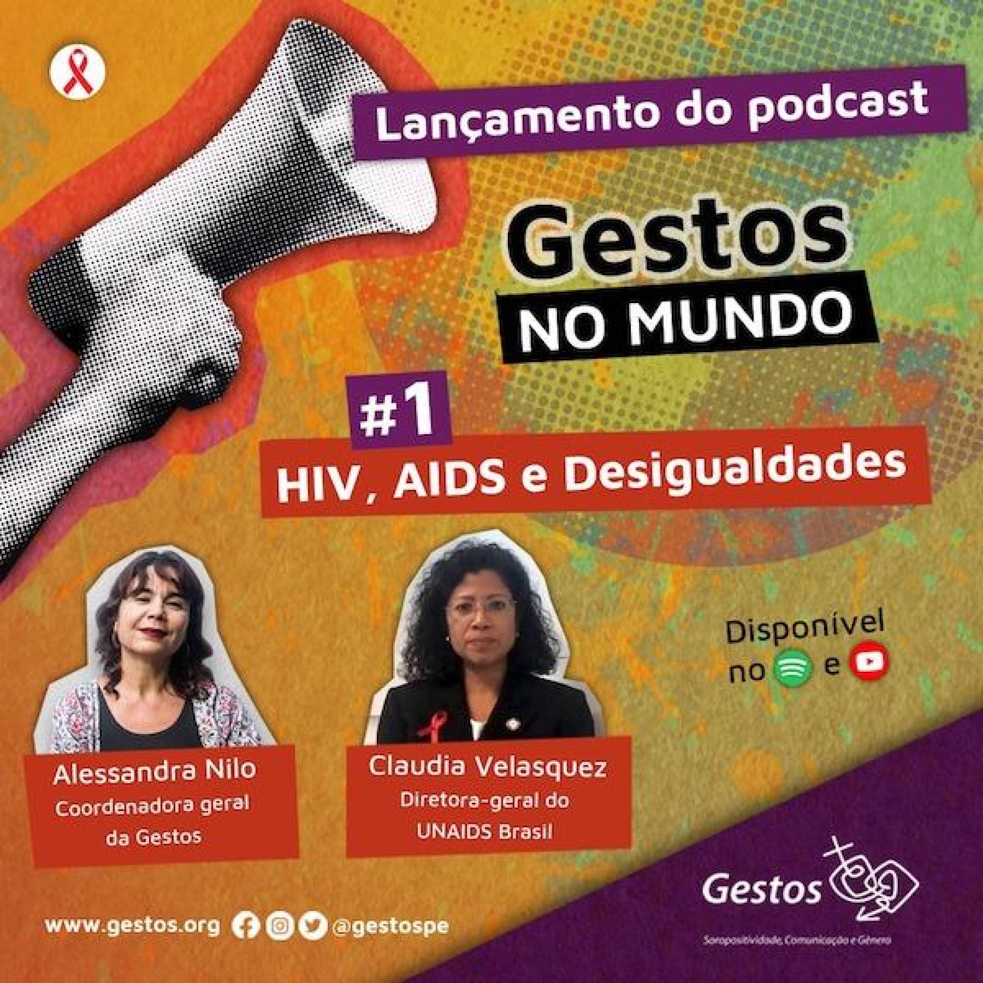 Gestos faz retrospectiva dos 40 anos da luta contra a AIDS em podcast