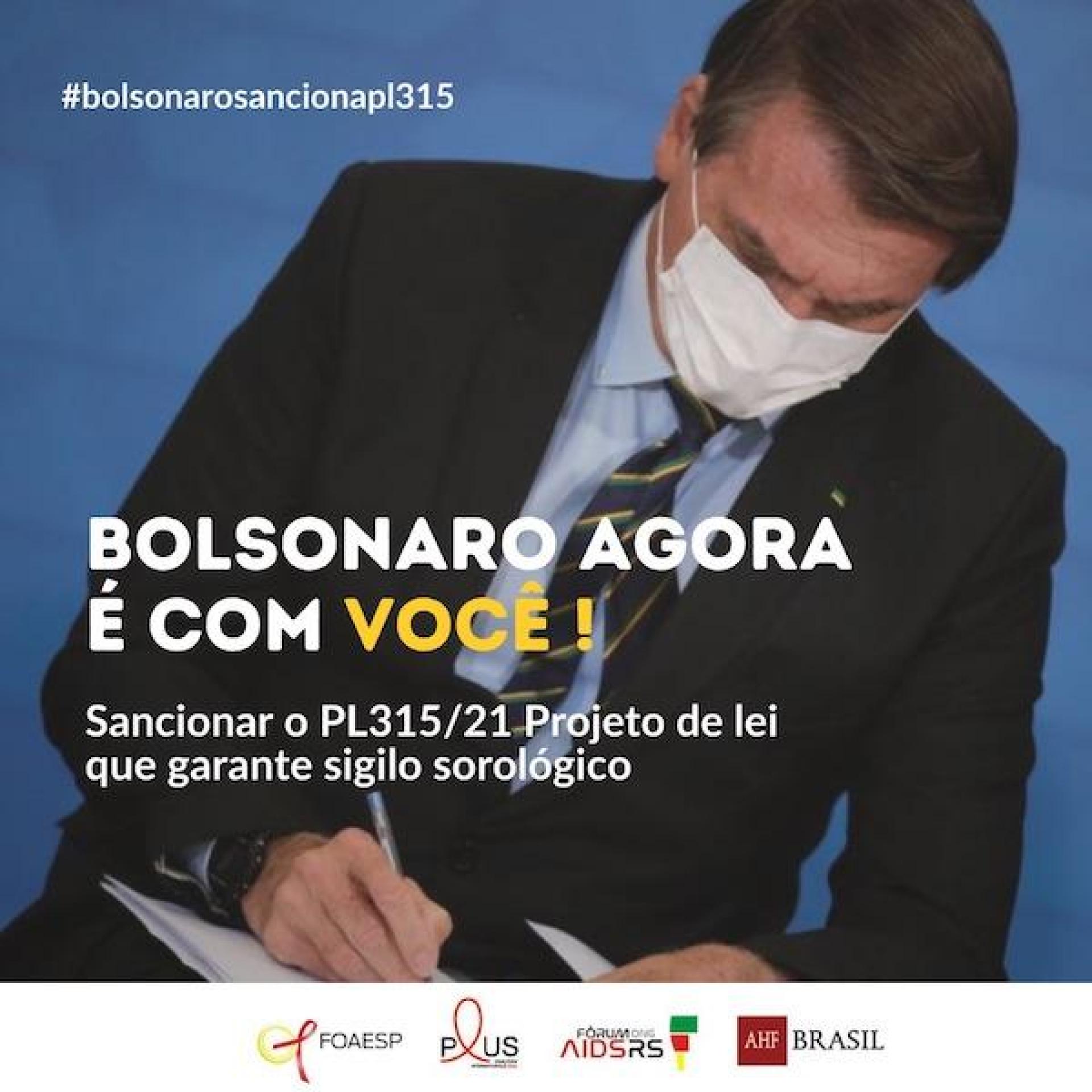 Bolsonaro tem até dia 5 para sancionar lei do sigilo do diagnóstico